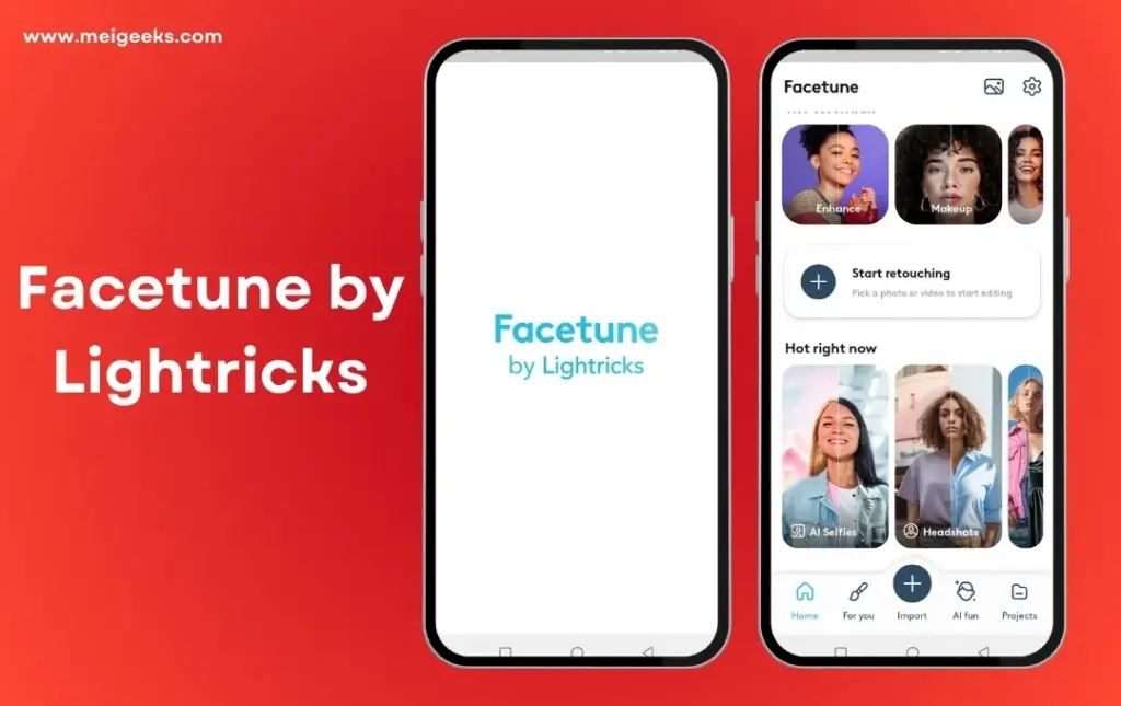 Facetune by Lightricks Alternative to Meitu APK