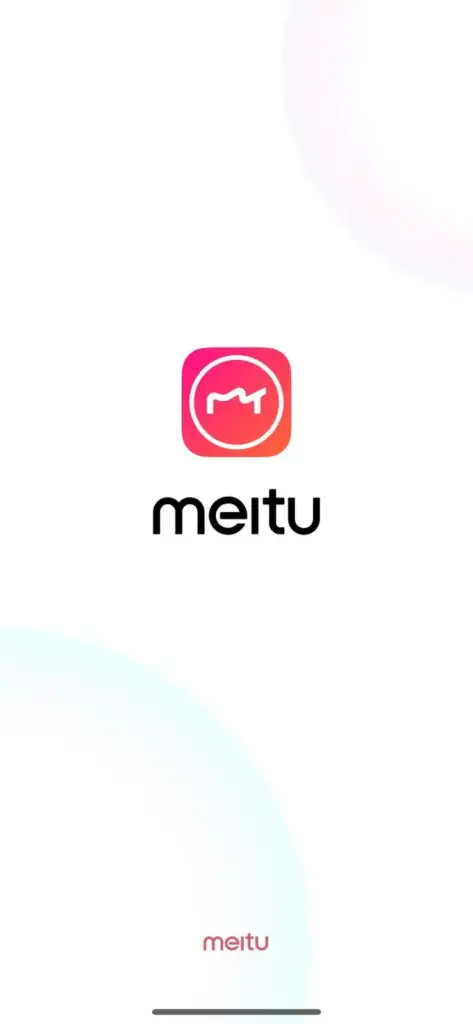 Homescreen of the Meitu Mod Apk