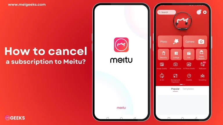 How to cancel a subscription to Meitu